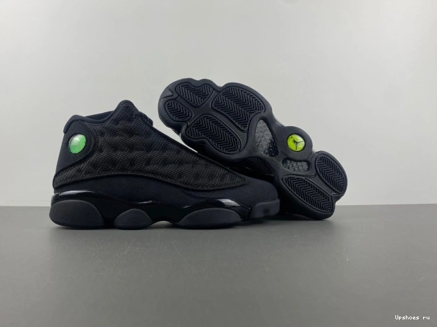  Retro  414571-011 Black Jordan 13  Cat 0725